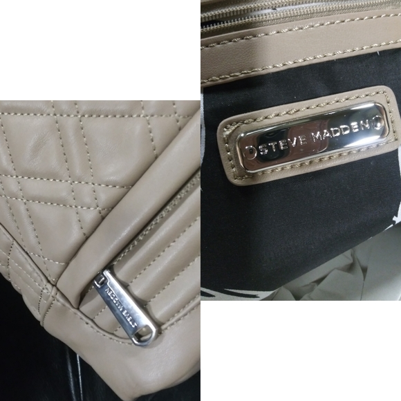 Steve Madden | NEW Quilted Backpack Tan - Picture 7 of 8